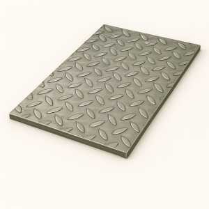 Лист стальной рифленый 3х1250х2500 мм чечевица Ст3сп в наличии в Белгороде