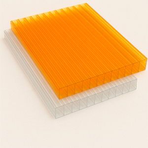 Поликарбонат сотовый листовой 3,7х2100х6000 мм янтарный 25% в наличии в Белгороде