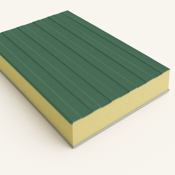 Стеновая сэндвич-панель с базальтовым утеплителем 80х1200(1190) мм в наличии в Белгороде