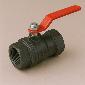 Чугунный кран шаровой проходной муфтовый ДУ 25 РУ 16 ГОСТ 9702-87 в наличии в Белгороде