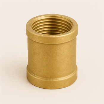 Муфта латунная прямая резьбовая 40 мм 1 1/2 ГОСТ 32590-2013 в наличии в Белгороде